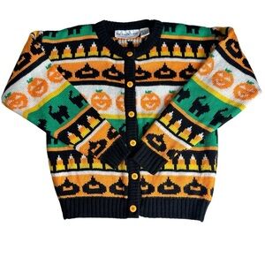 The Eagle’s Eye Kids Vintage 1991 Halloween Sweater. Size Medium (10-12)